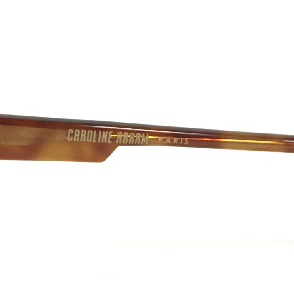 Caroline Abram Eyeglasses Frames FRANCINE 756 Brown Tortoise Cat Eye 48-19-140